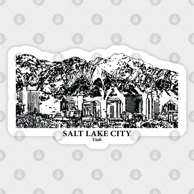Salt Lake City - Utah Sticker by Lakeric
